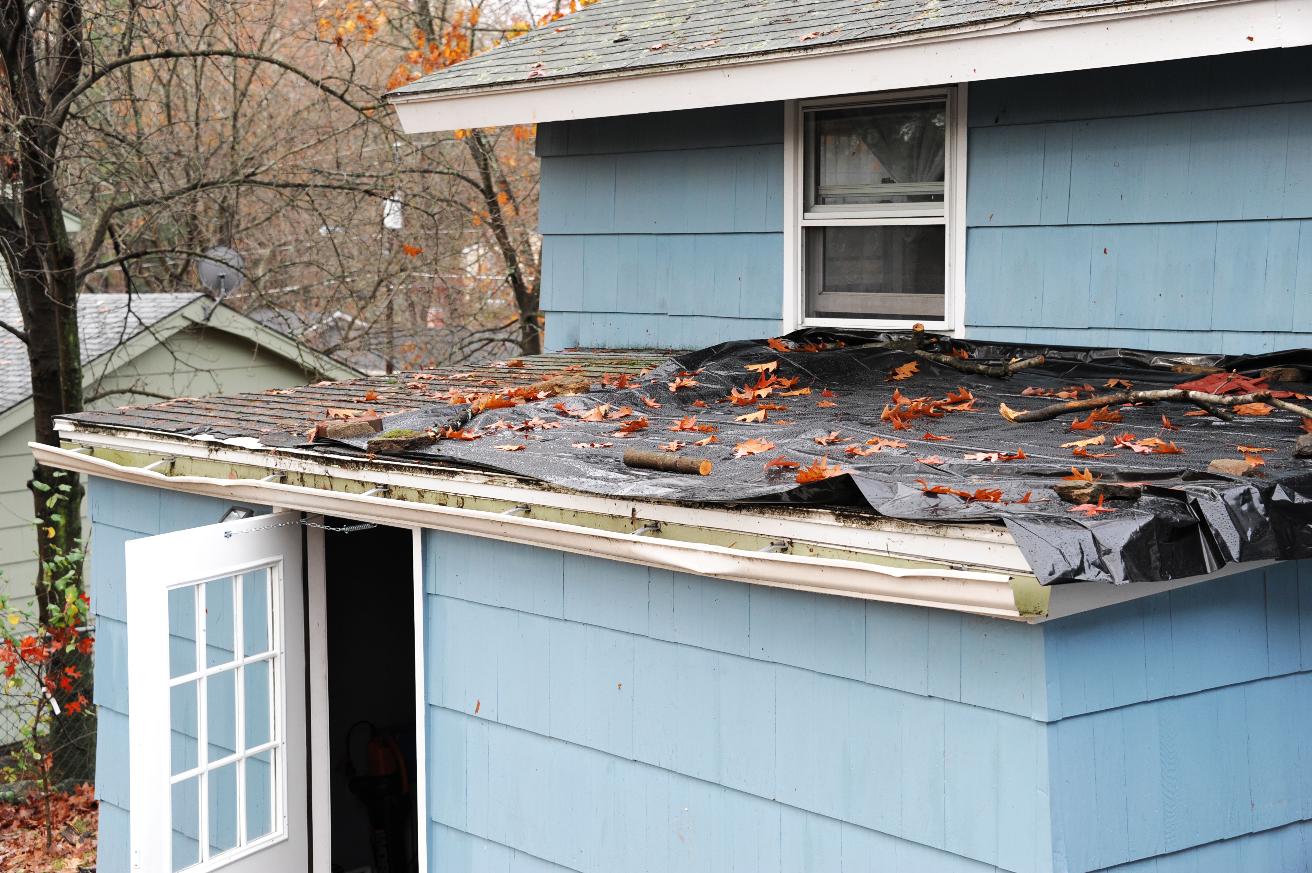 Damaged roof