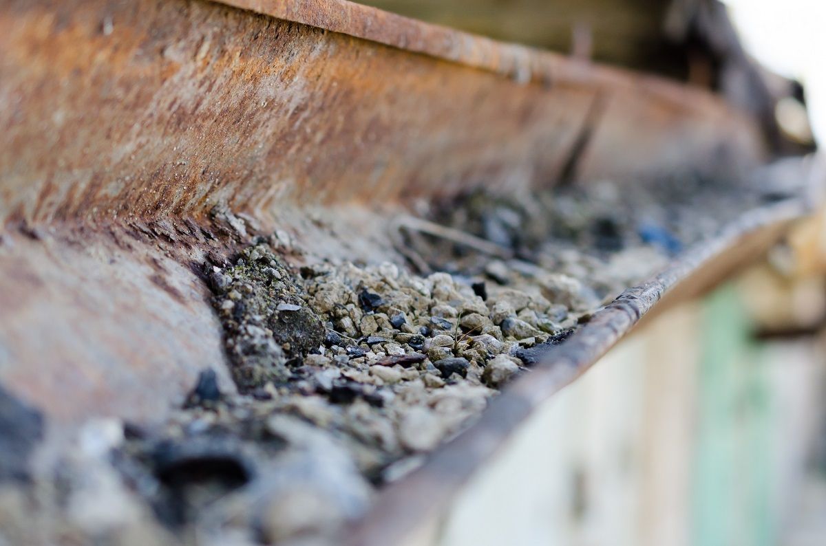 Rusty gutter