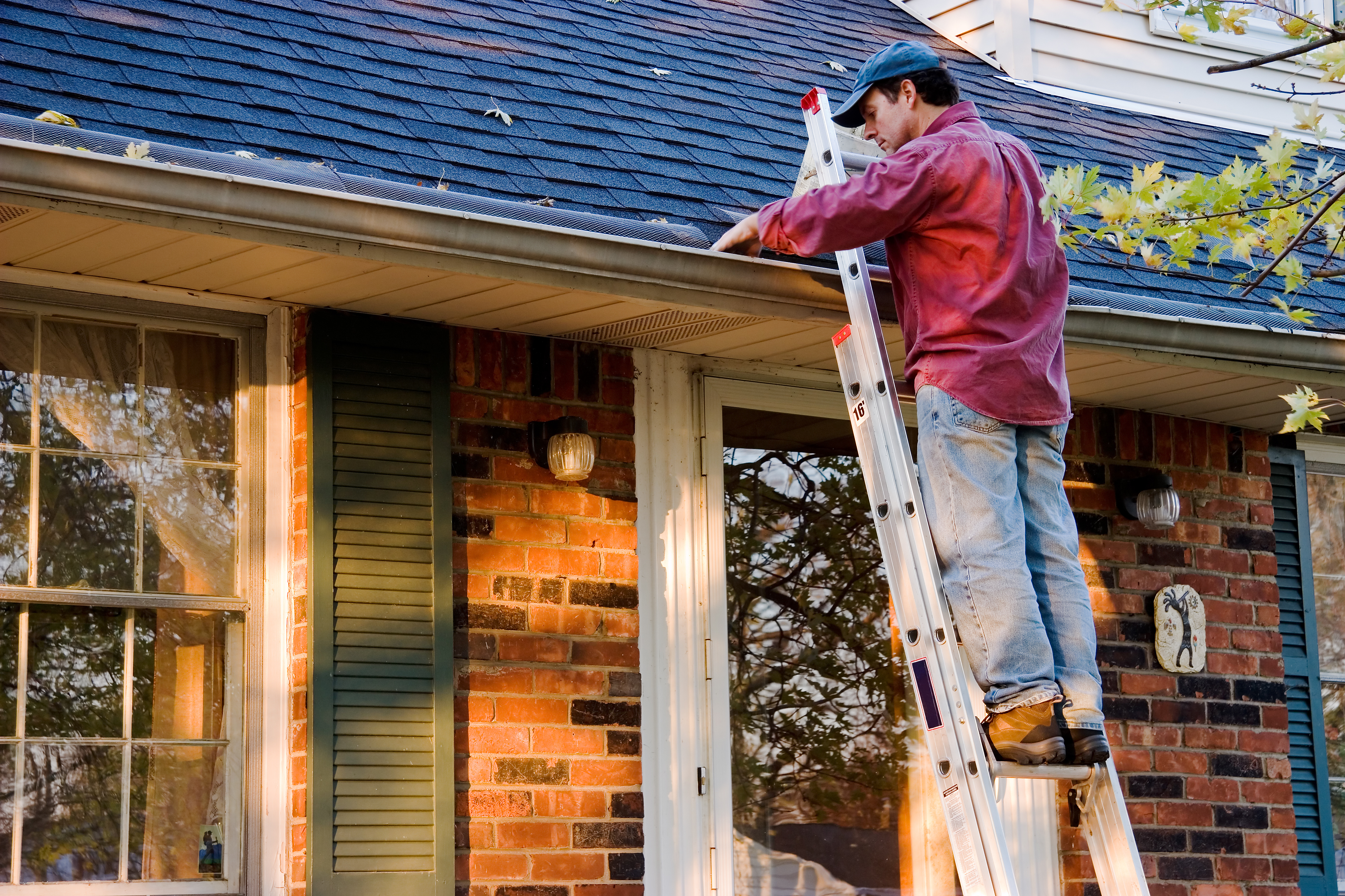 Man on Ladder