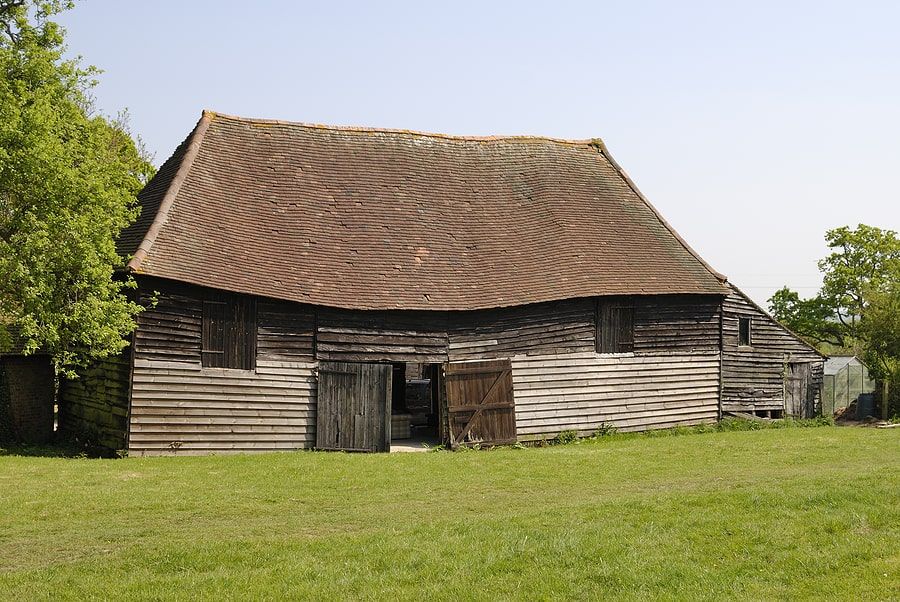 Old home with saggy roof