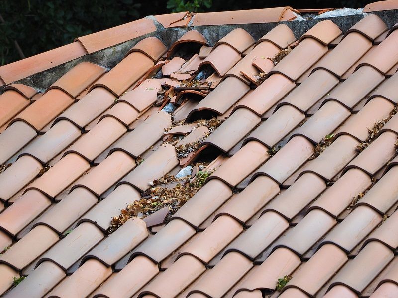 Debris on Roof