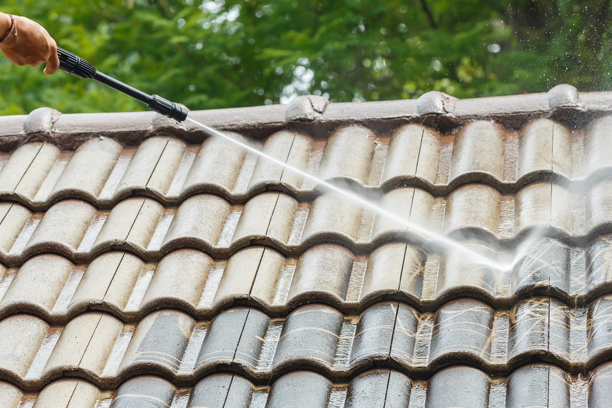 Roof washing