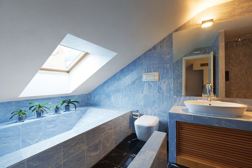 Skylight over tub
