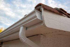 new gutters and drain pipes